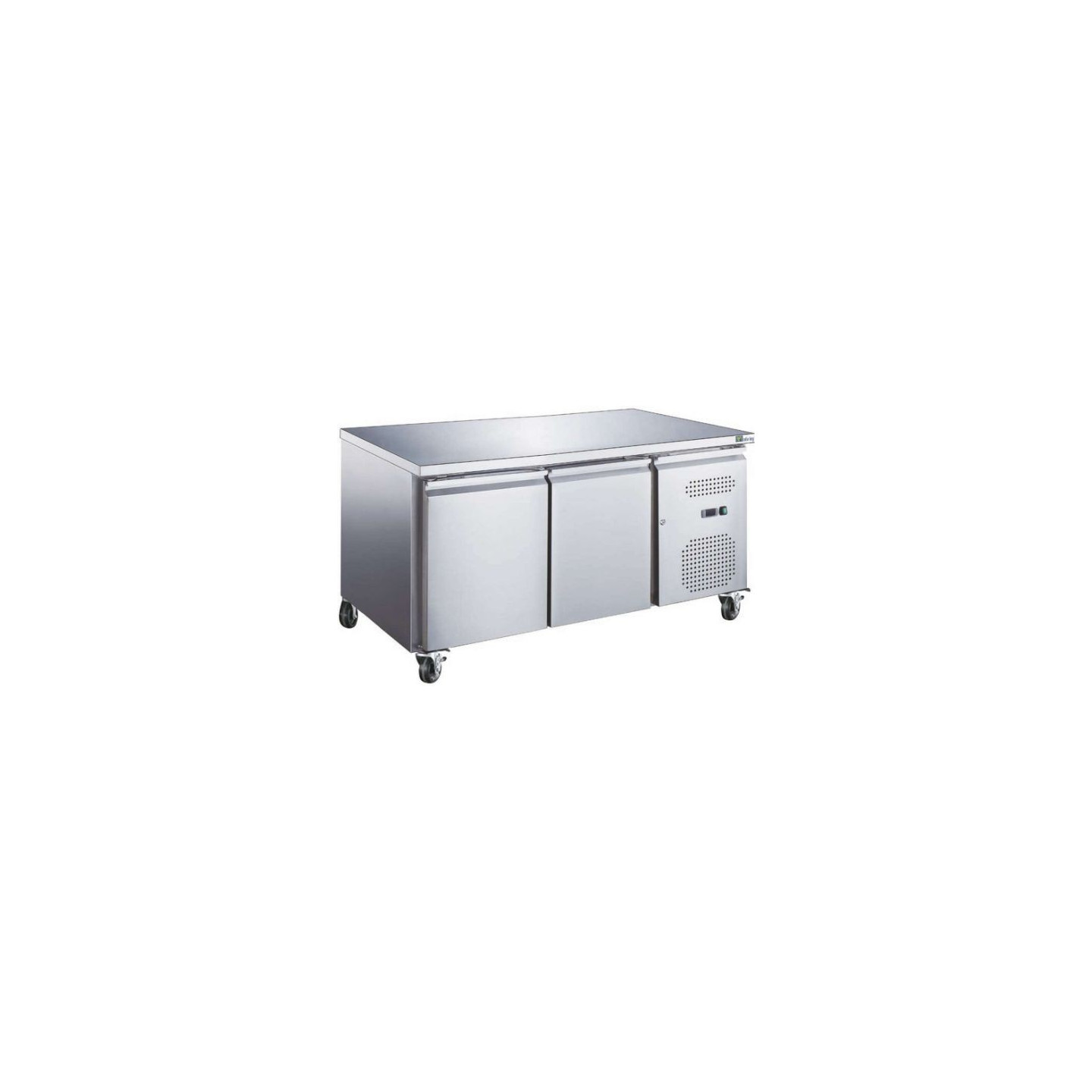 Table réfrigérée pâtissière 600x400 Plan travail inox 2 portes AFI AA28PP-mondialchr.com