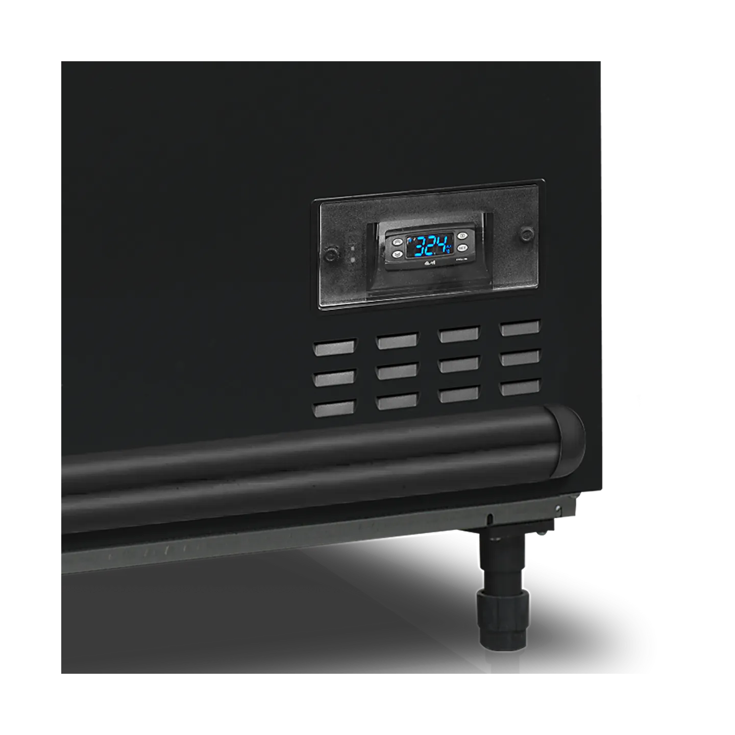 Congélateur de supermarché SFI185B-CF VS Noir 41058 TEFCOLD-mondialchr.com