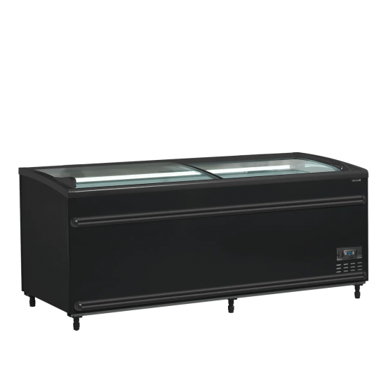 Congélateur de supermarché SFI185B-CF VS Noir 41058 TEFCOLD-mondialchr.com