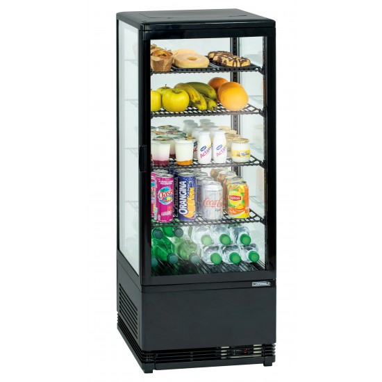 Vitrine réfrigérée positive 98L Noire Casselin