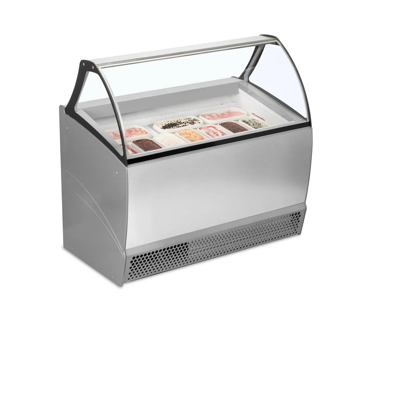 Congélateur vitré de glace BERMUDA RV10 (300 / 255) Gris 16197 TEFCOLD-mondialchr.com