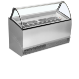 Congélateur vitré de glace BERMUDA RV13 ISA Gris 16199 TEFCOLD -mondialchr.com