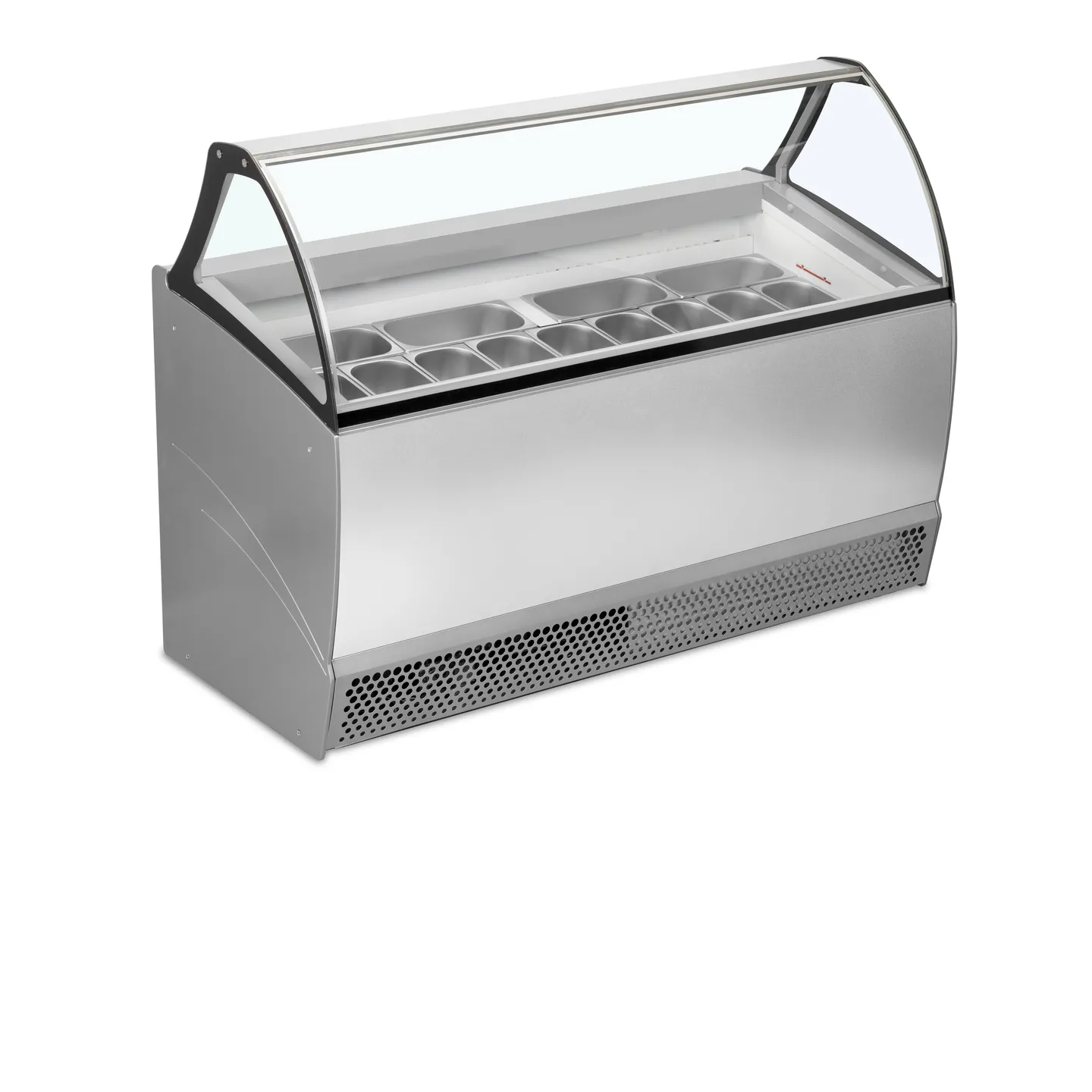 Congélateur vitré de glace BERMUDA RV13 ISA Gris 16199 TEFCOLD -mondialchr.com