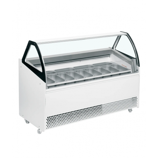 Congélateur vitré de glace BERMUDA VIEW RV13 ( 395 / 325) Blanc 19422 TEFCOLD-mondialchr.com