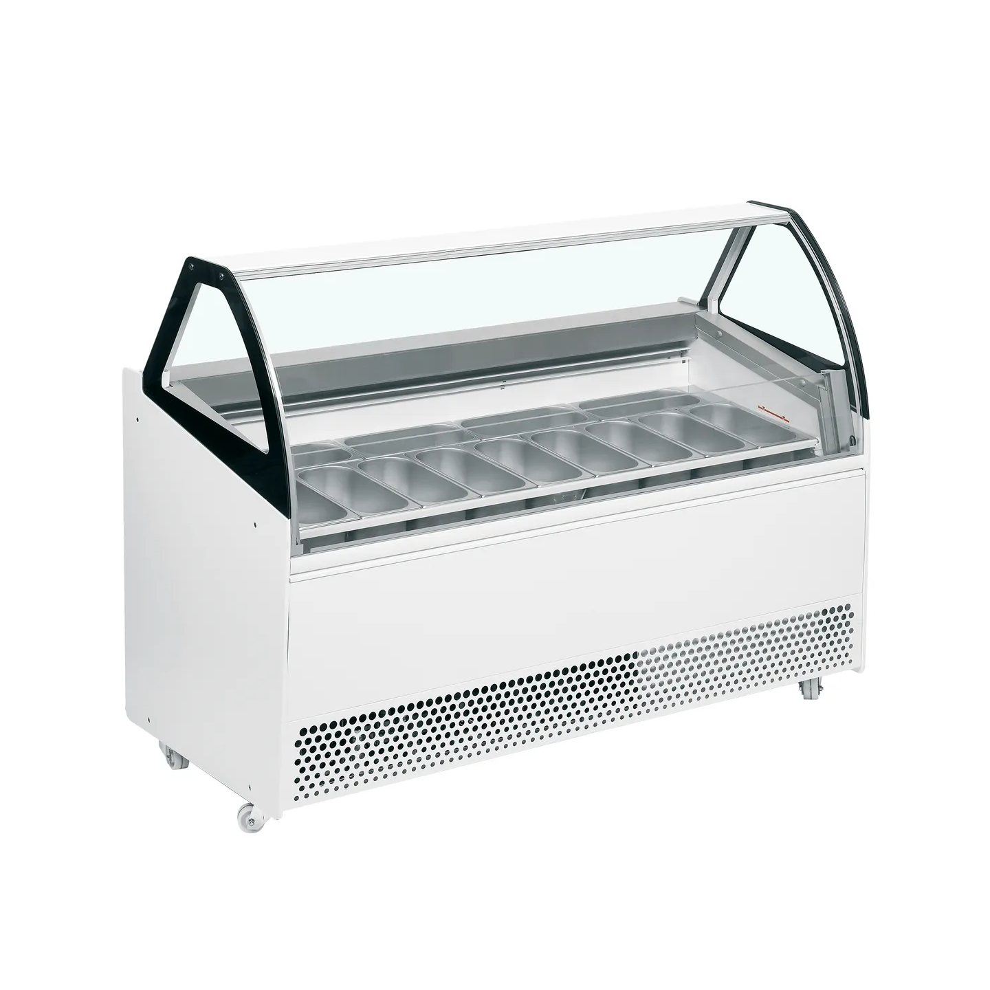 Congélateur vitré de glace BERMUDA VIEW RV13 ( 395 / 325) Blanc 19422 TEFCOLD-mondialchr.com