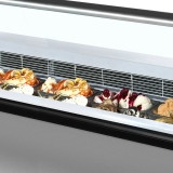 Congélateur vitré de glace ISABELLA 10LX (155 / 132 kg) Gris 20306 TEFCOLD-mondialchr.com