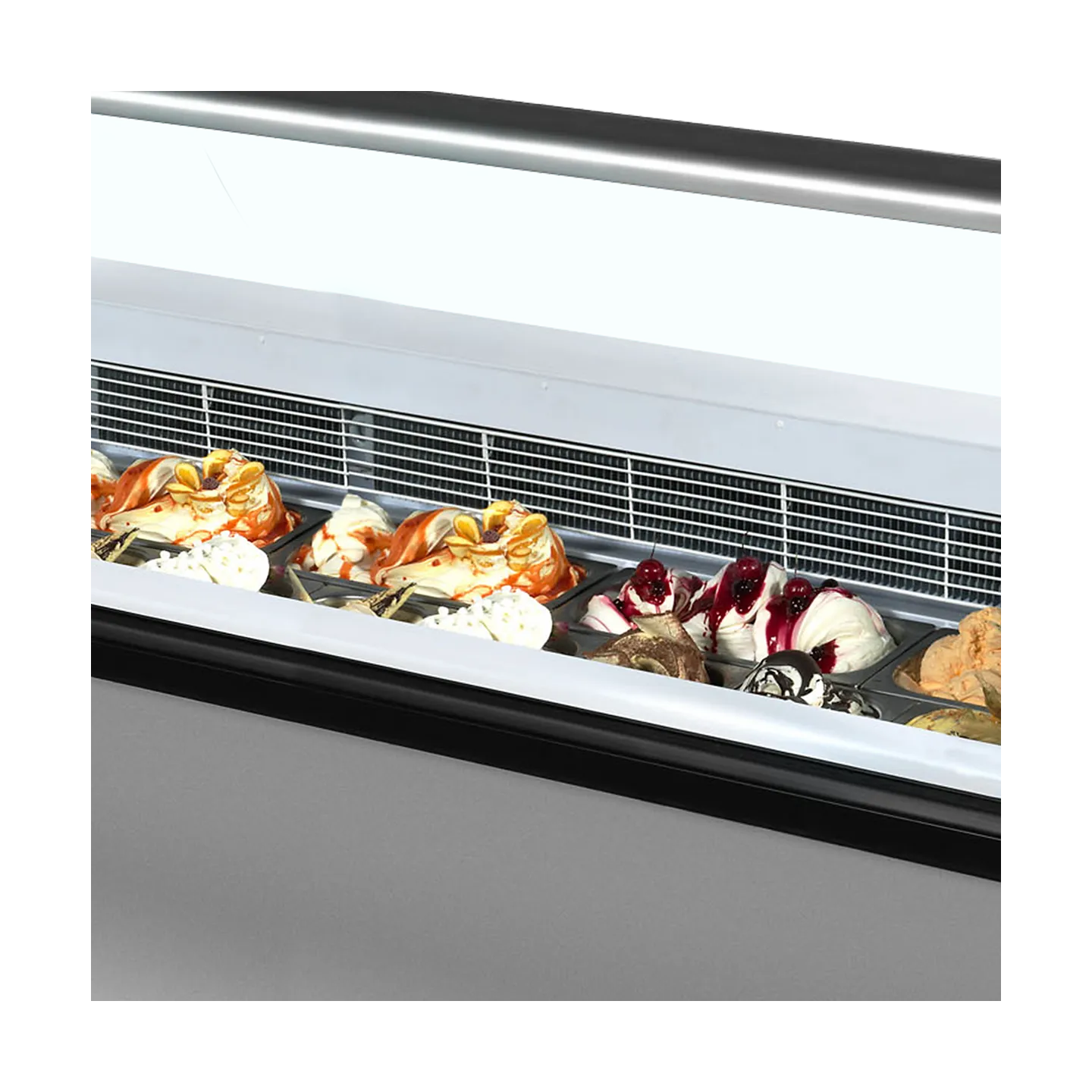 Congélateur vitré de glace ISABELLA 10LX (155 / 132 kg) Gris 20306 TEFCOLD-mondialchr.com