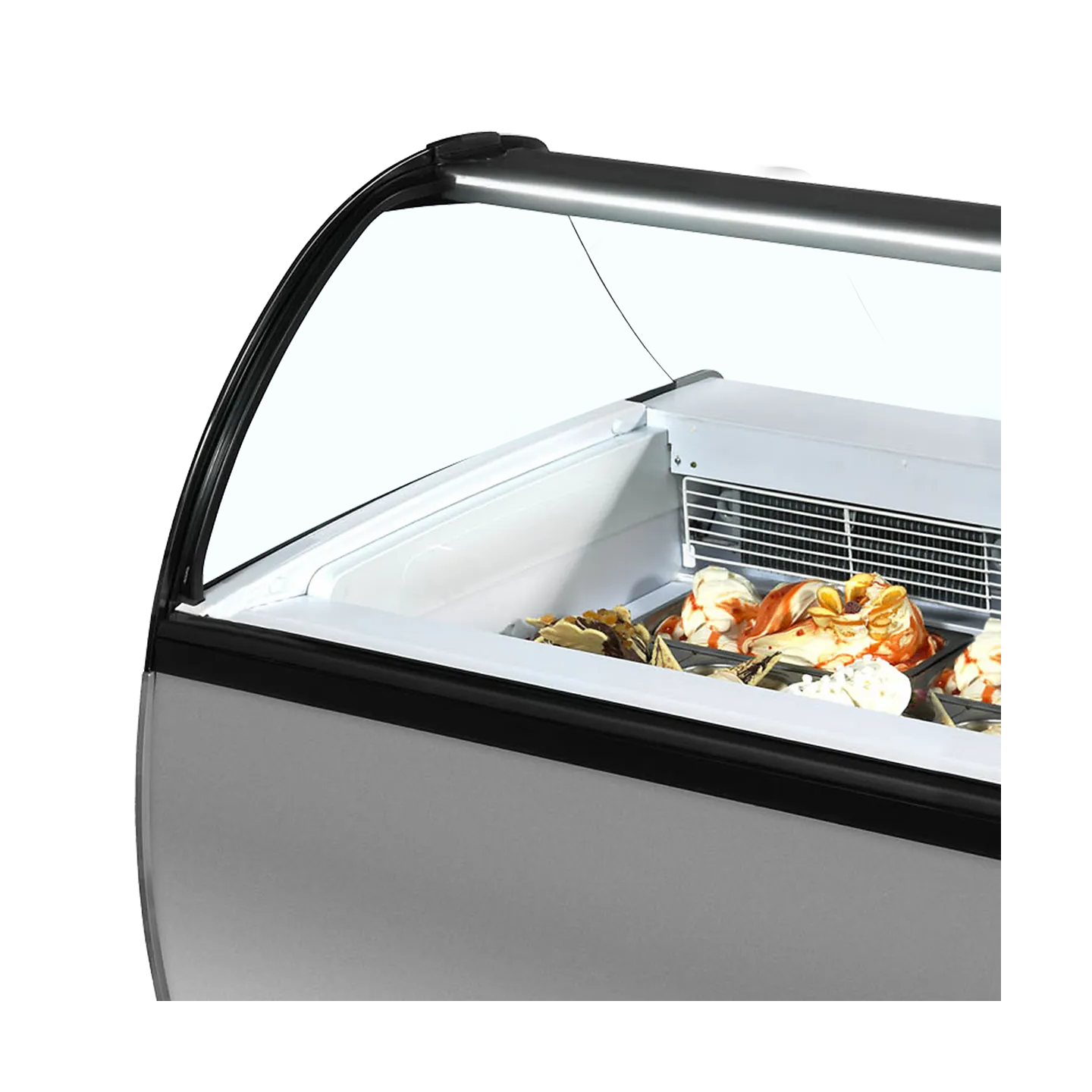 Congélateur vitré de glace ISABELLA 10LX (155 / 132 kg) Gris 20306 TEFCOLD-mondialchr.com