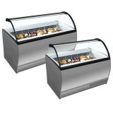 Congélateur vitré de glace ISABELLA 10LX (155 / 132 kg) Gris 20306 TEFCOLD-mondialchr.com