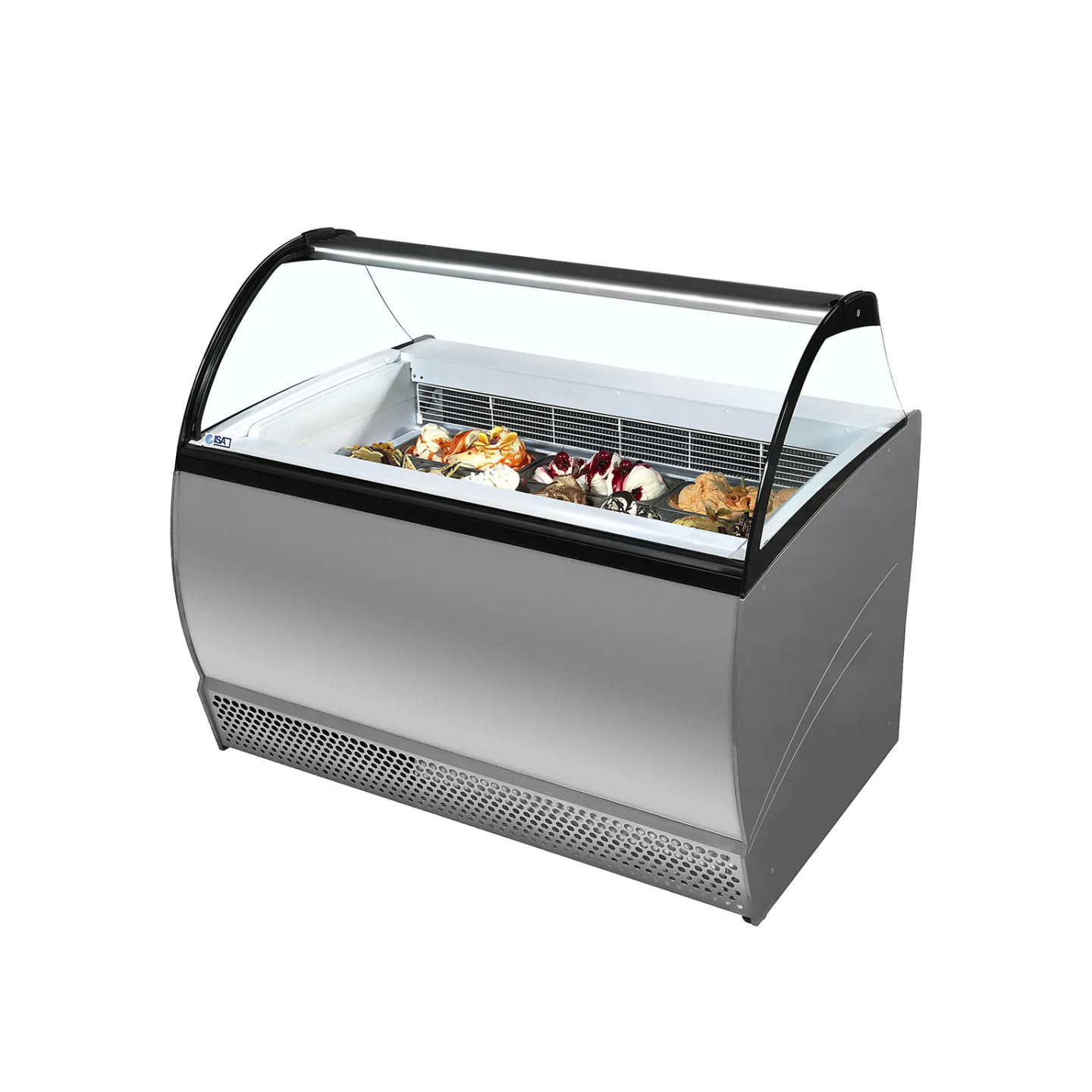 Congélateur vitré de glace ISABELLA 10LX (155 / 132 kg) Gris 20306 TEFCOLD-mondialchr.com
