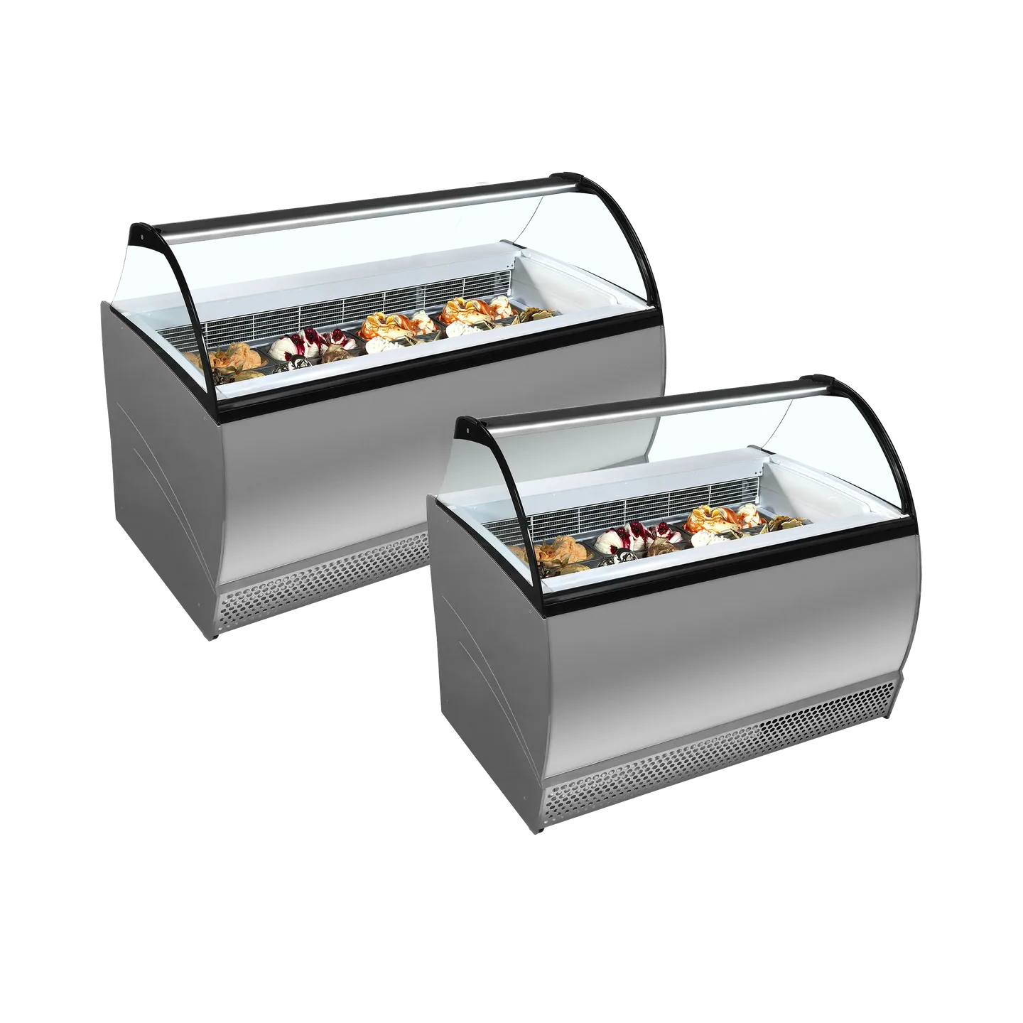 Congélateur vitré de glace ISABELLA 13LX (223 / 192 kg) Gris 20307 TEFCOLD-mondialchr.com