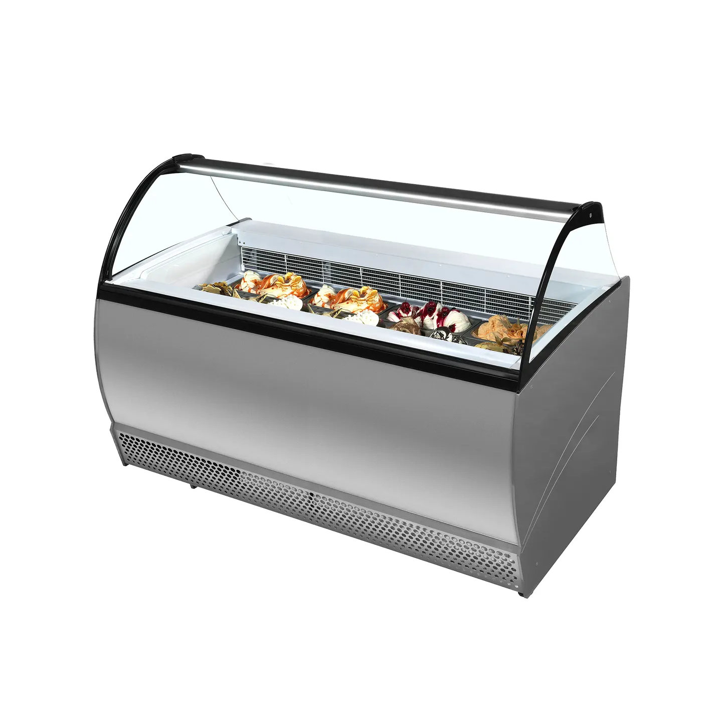 Congélateur vitré de glace ISABELLA 13LX (223 / 192 kg) Gris 20307 TEFCOLD-mondialchr.com