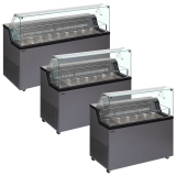 Congélateur vitré de glace MIRABELLA 7 (329 / 223 L) Gris 20327 TEFCOLD-mondialchr.com