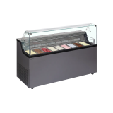 Congélateur vitré de glace MIRABELLA 9 (439 / 306L) Gris 20328 TEFCOLD-mondialchr.com