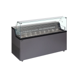 Congélateur vitré de glace MIRABELLA 9 (439 / 306L) Gris 20328 TEFCOLD-mondialchr.com
