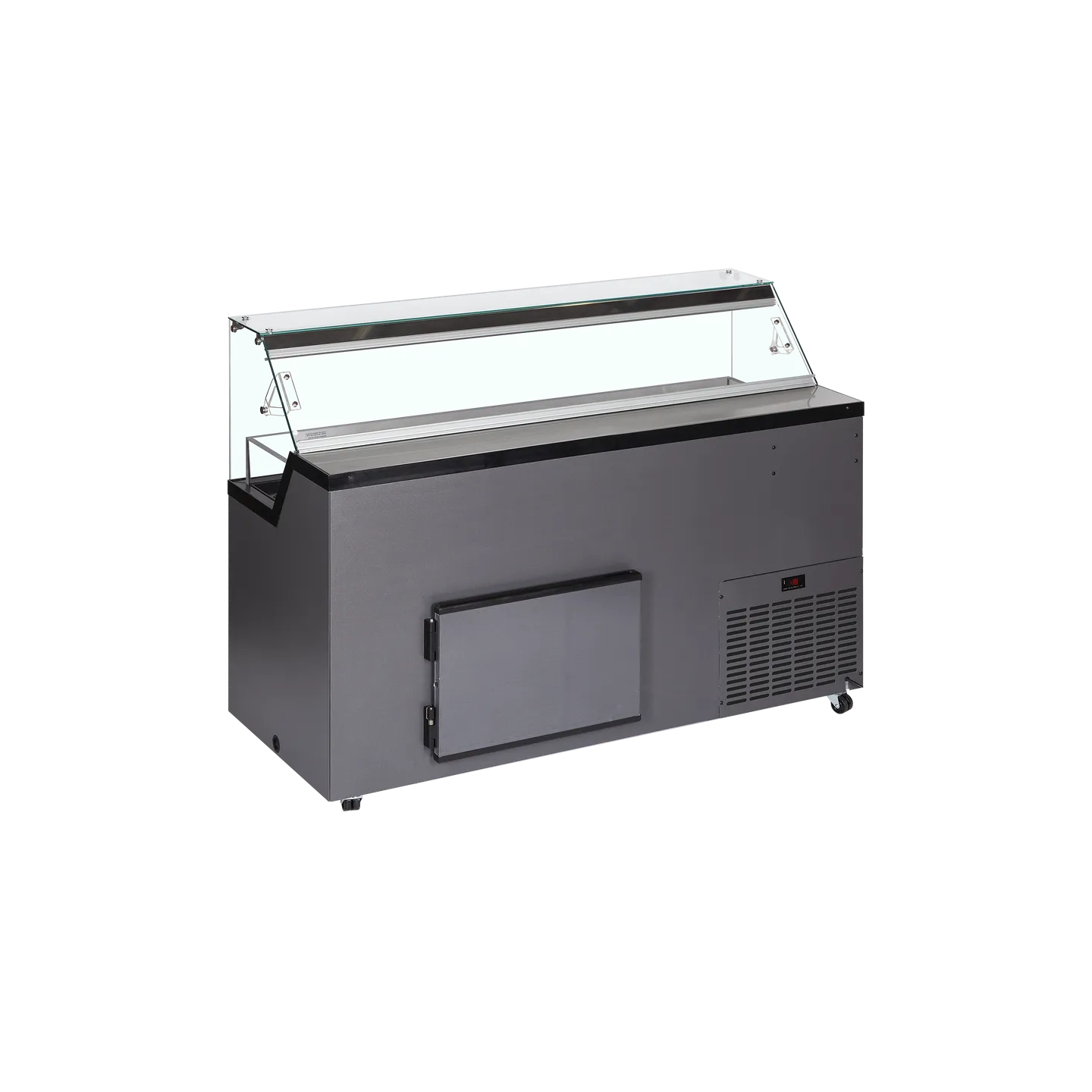 Congélateur vitré de glace MIRABELLA 9 (439 / 306L) Gris 20328 TEFCOLD-mondialchr.com