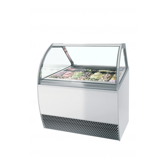 Vitrine ventilée pour glace MILLENNIUM LX129 (630 / 118 L) Blanc 20330 TEFCOLD-mondialchr.com