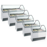 Vitrine ventilée pour glace MILLENNIUM LX18 ( 970 / 181 L)  Blanc 20332 TEFCOLD-mondialchr.com