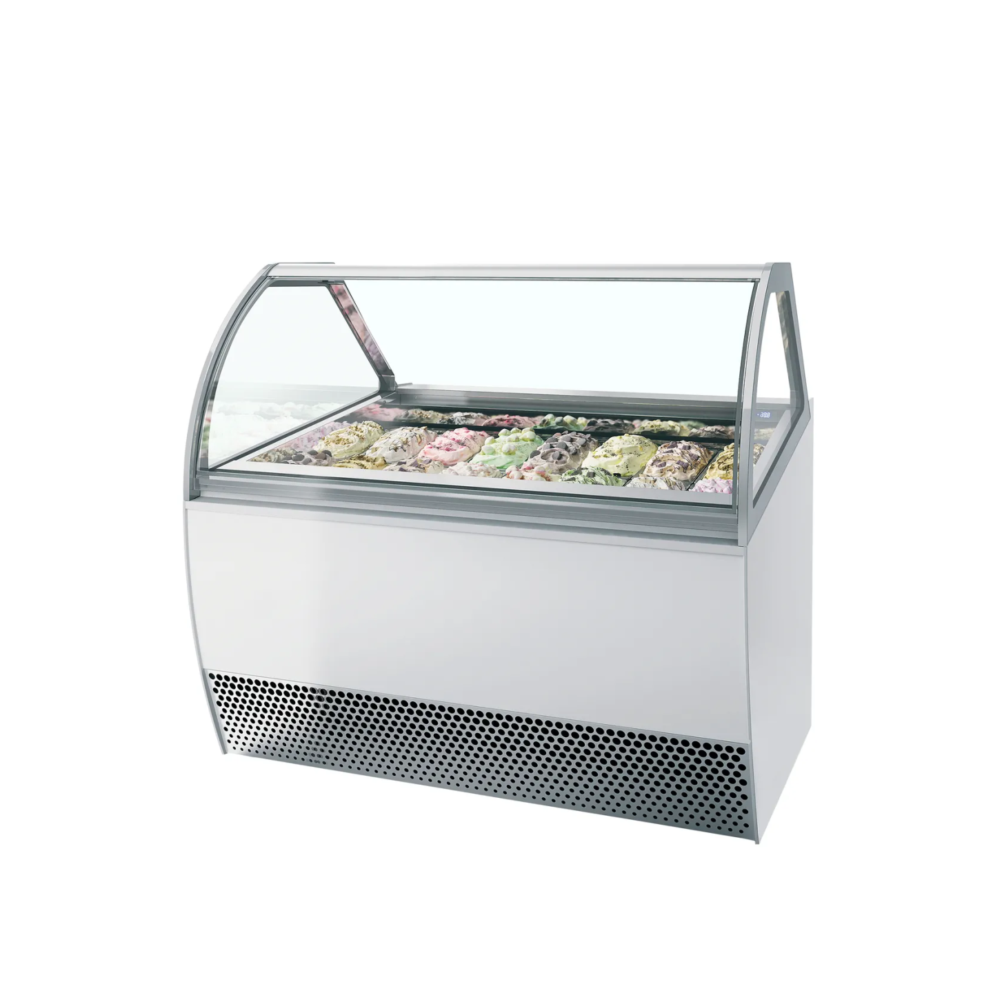 Vitrine ventilée pour glace MILLENNIUM LX18 ( 970 / 181 L)  Blanc 20332 TEFCOLD-mondialchr.com