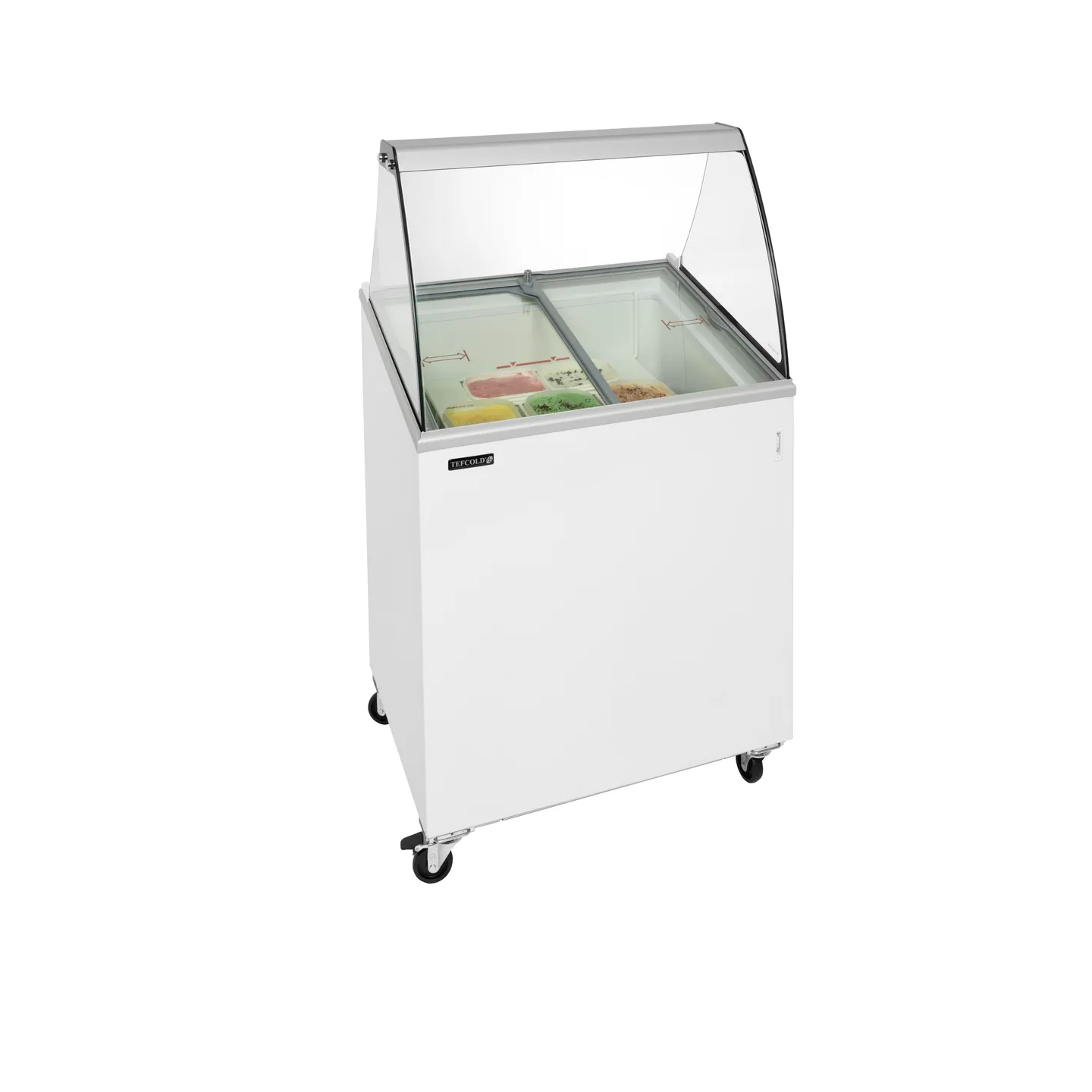 Vitrine a glace IC200SCE-SO (176 / 157 L) Blanc 32001 TEFCOLD-mondialchr.com