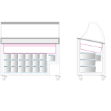 Vitrine a glace IC400SCE-SO (352 / 325 L) Blanc 32004 TEFCOLD-mondialchr.com