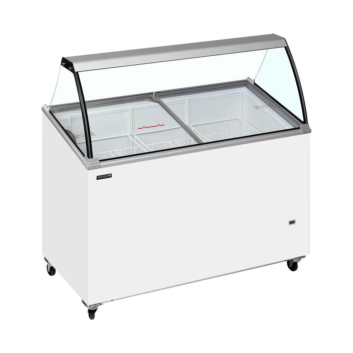 Vitrine a glace IC400SCE-SO (352 / 325 L) Blanc 32004 TEFCOLD-mondialchr.com