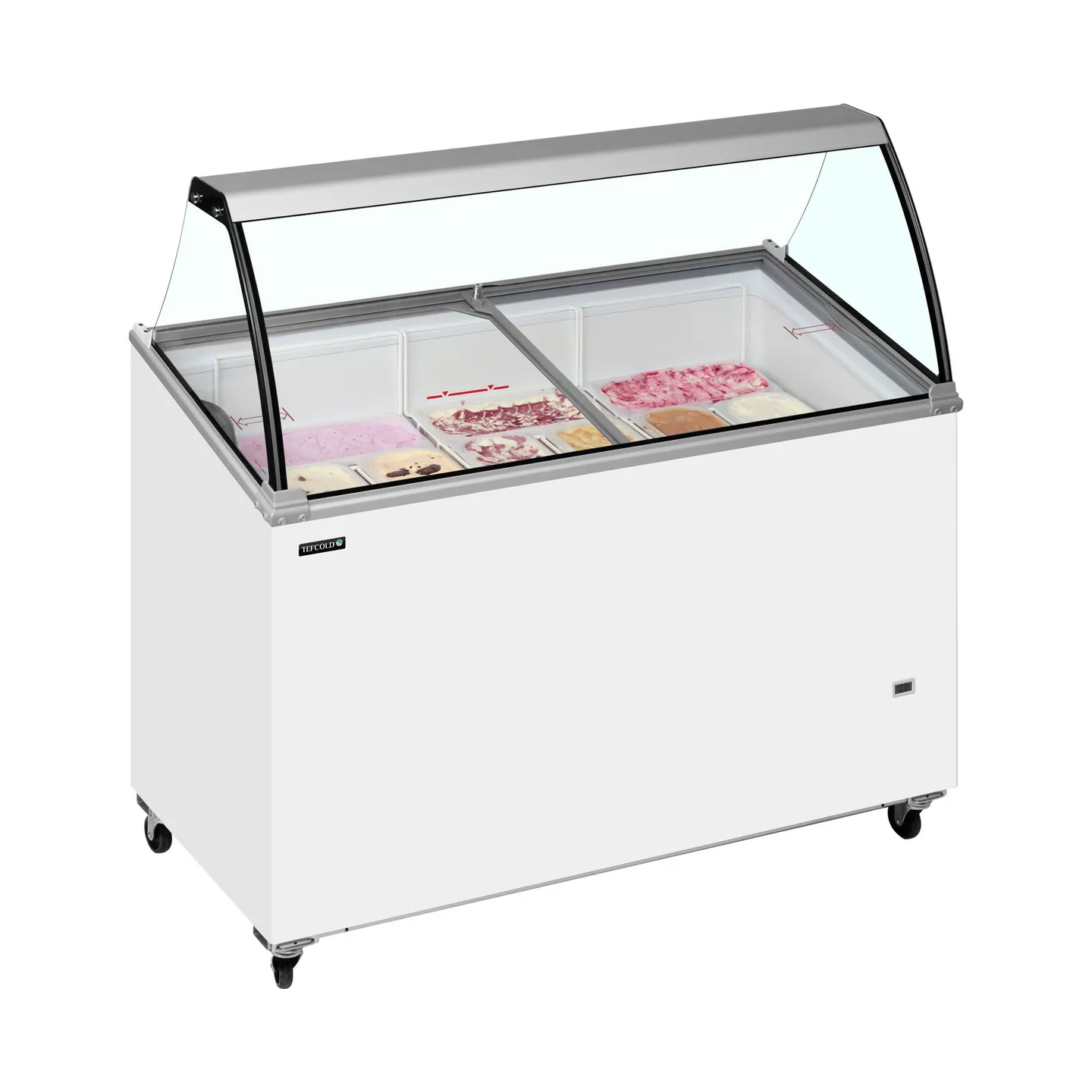 Vitrine a glace IC400SCE-SO (352 / 325 L) Blanc 32004 TEFCOLD-mondialchr.com