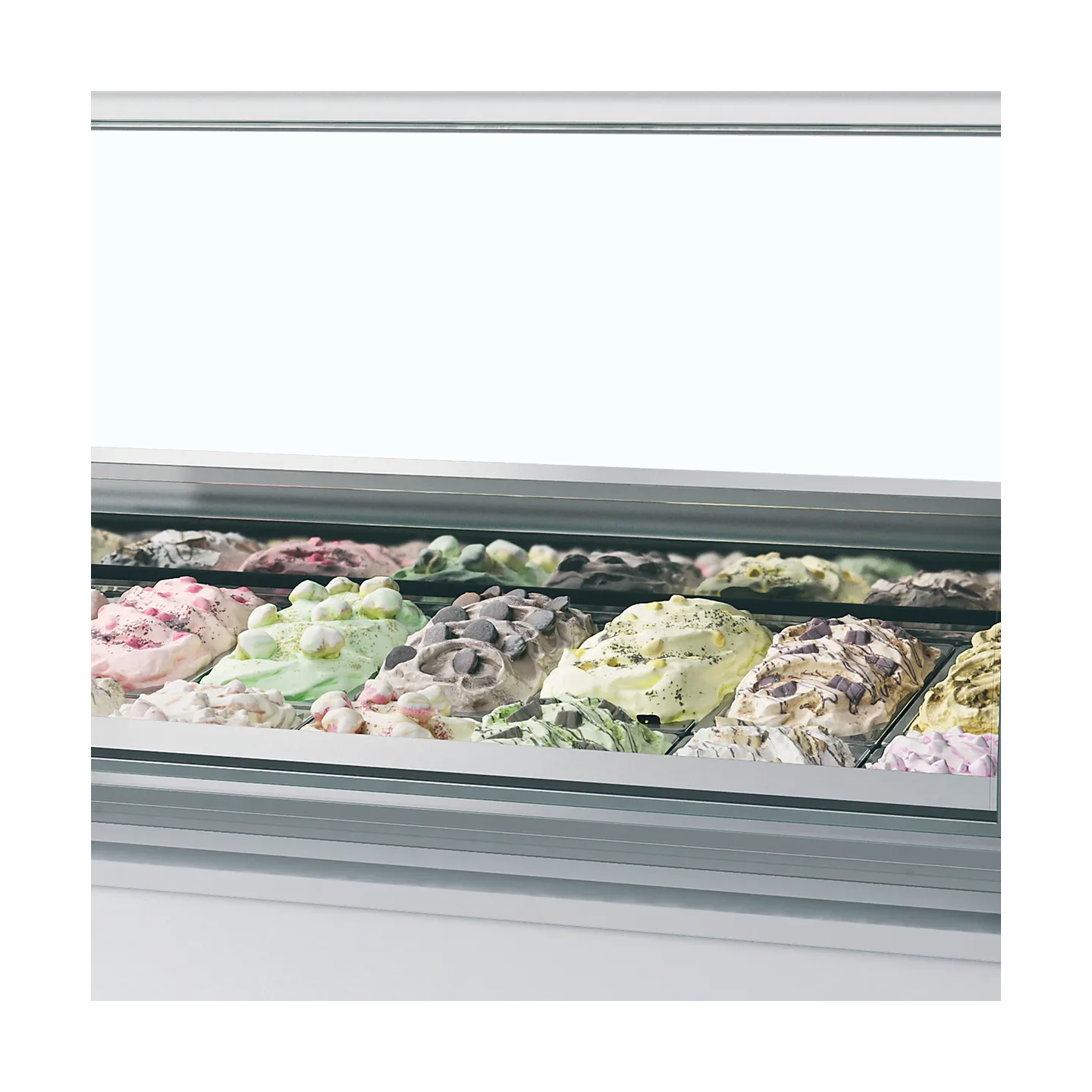 Vitrine ventilée pour glace MILLENNIUM LX20 (1080 / 201 L) Blanc 20333 TEFCOLD-mondialchr.com