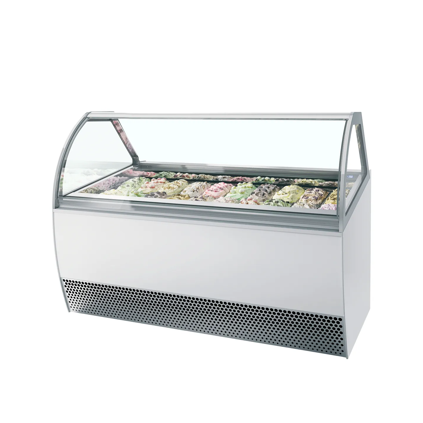 Vitrine ventilée pour glace MILLENNIUM LX20 (1080 / 201 L) Blanc 20333 TEFCOLD-mondialchr.com
