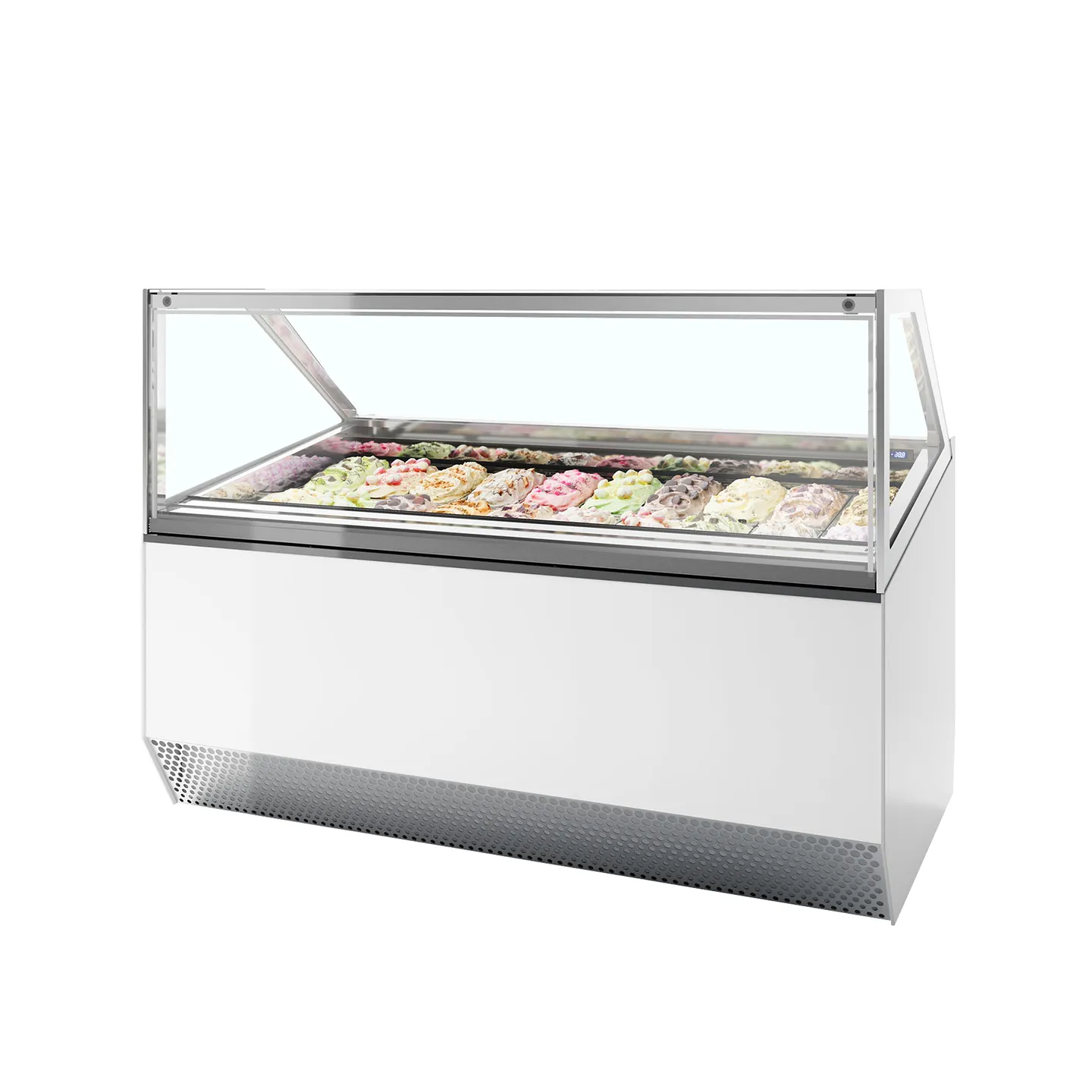 Vitrine ventilée pour glace MILLENNIUM ST20 (1080 / 201 L) Blanc 20337 TEFCOLD-mondialchr.com