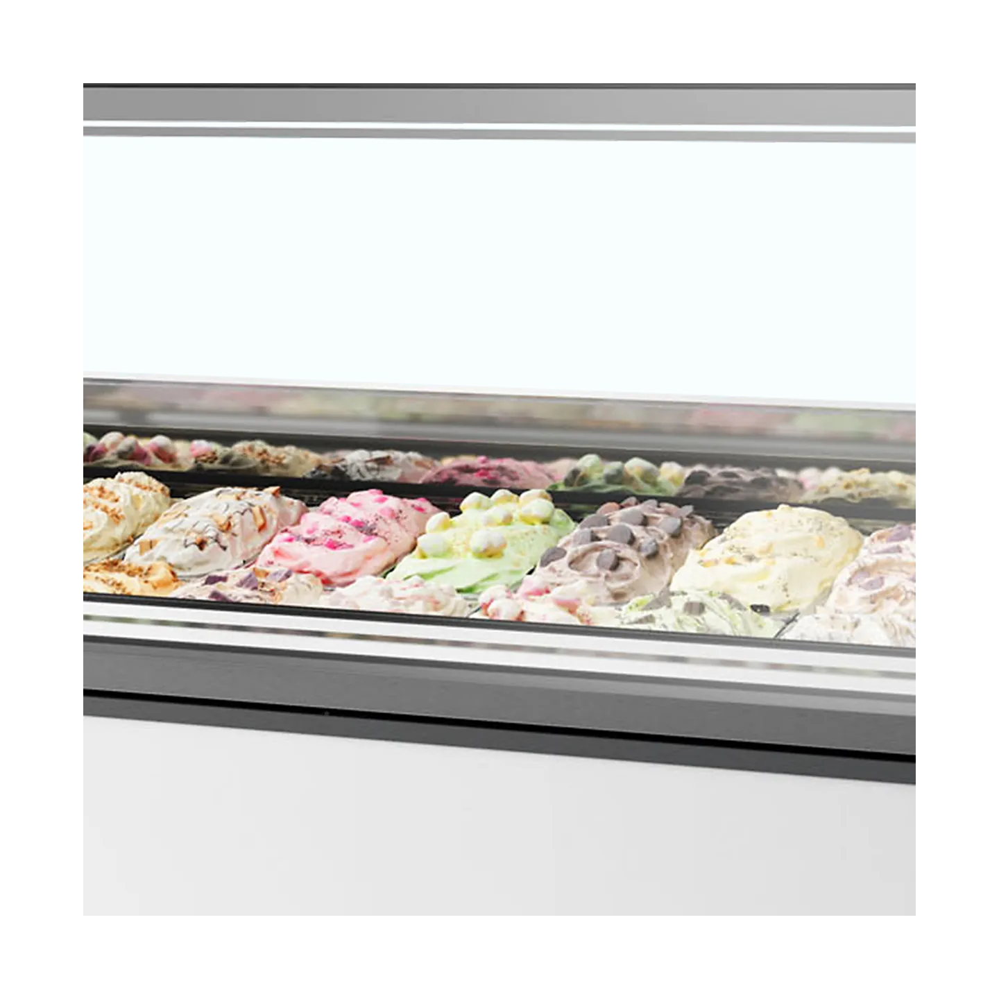 Vitrine ventilée pour glace MILLENNIUM ST24 (1300 / 241 L) Blanc 20338 TEFCOLD-mondialchr.com