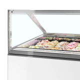 Vitrine ventilée pour glace MILLENNIUM ST24 (1300 / 241 L) Blanc 20338 TEFCOLD-mondialchr.com