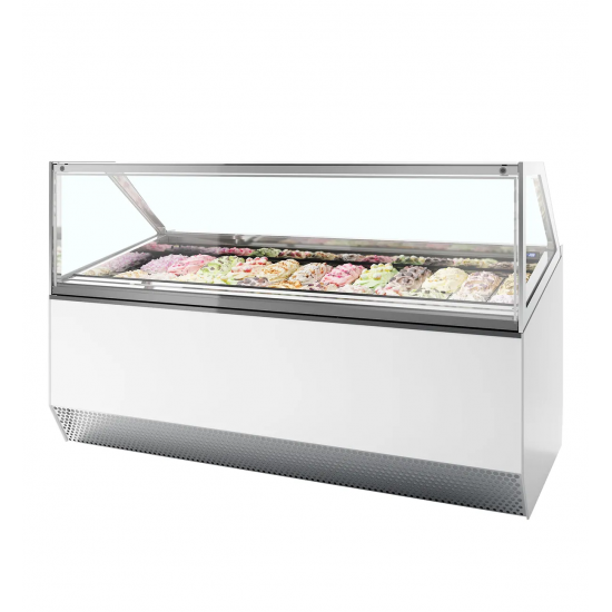 Vitrine ventilée pour glace MILLENNIUM ST24 (1300 / 241 L) Blanc 20338 TEFCOLD-mondialchr.com
