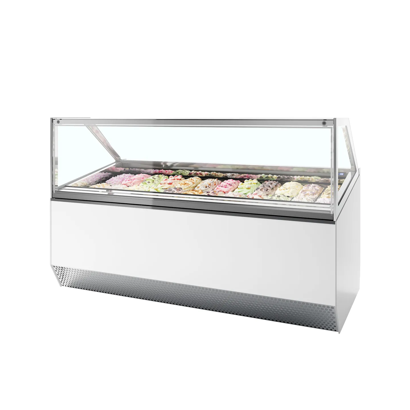 Vitrine ventilée pour glace MILLENNIUM ST24 (1300 / 241 L) Blanc 20338 TEFCOLD-mondialchr.com