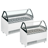 Congélateur vitré de glace BERMUDA VIEW RV10 ( 300 / 255 L) Blanc 20357 TEFCOLD-mondialchr.com