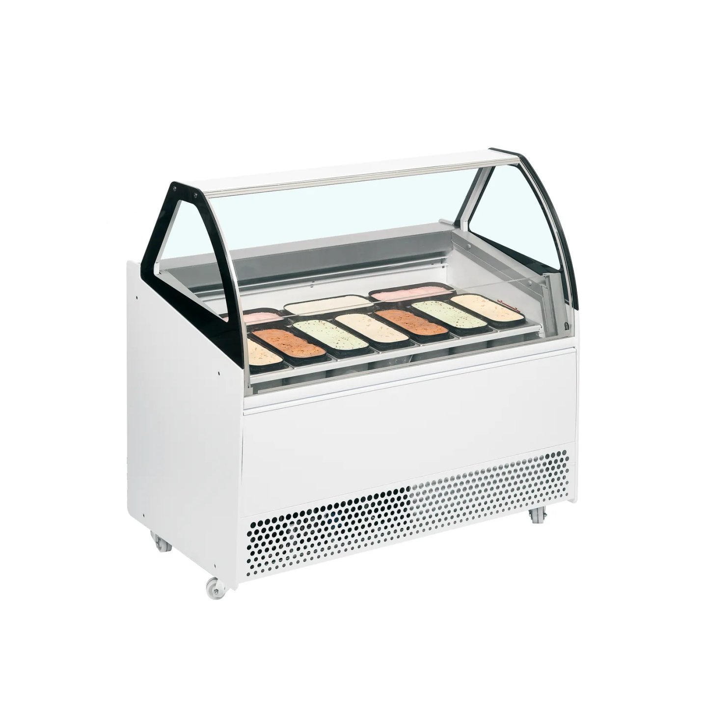 Congélateur vitré de glace BERMUDA VIEW RV10 ( 300 / 255 L) Blanc 20357 TEFCOLD-mondialchr.com