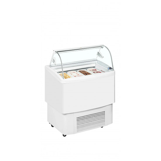 Vitrine ventilée pour glace FIJI 4  Blanc 20361 TEFCOLD-mondialchr.com