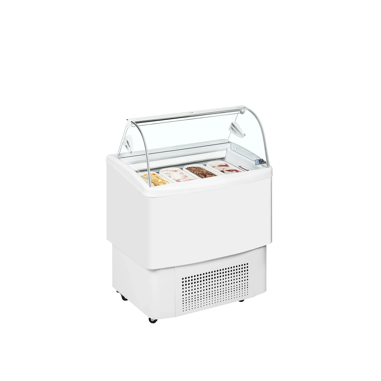 Vitrine ventilée pour glace FIJI 4  Blanc 20361 TEFCOLD-mondialchr.com
