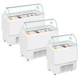Vitrine ventilée pour glace FIJI 7  Blanc 20363 TEFCOLD-mondialchr.com