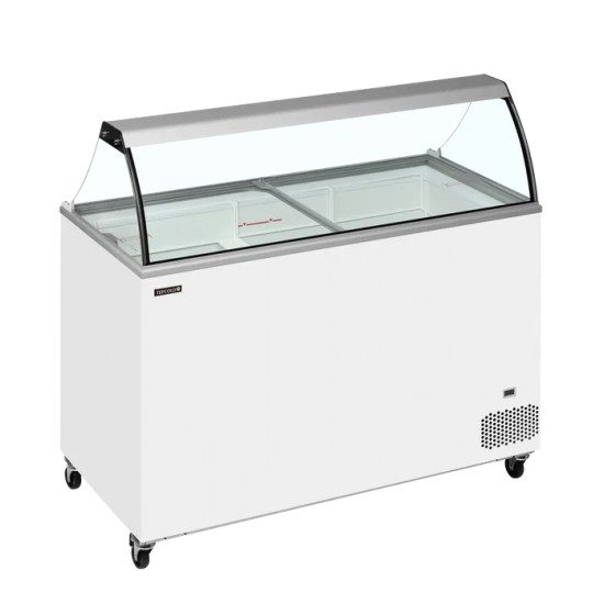 Congélateur vitré de crème glacée IC401SC+SO (401 / 350 L) blanc 49766 TEFCOLD-mondialchr.com