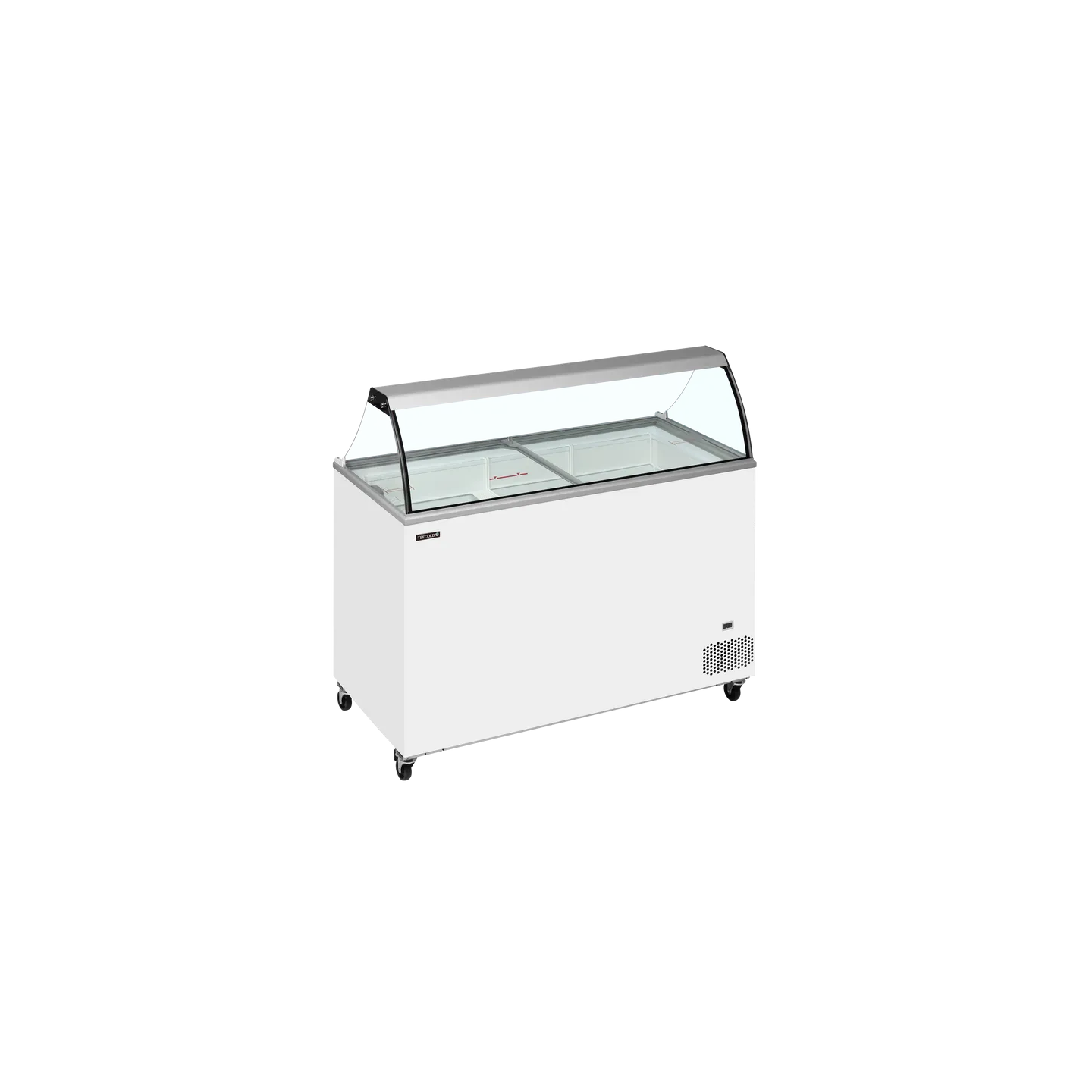 Congélateur vitré de crème glacée IC401SC+SO (401 / 350 L) blanc 49766 TEFCOLD-mondialchr.com