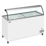 Congélateur vitré de crème glacée IC501SC+SO (491 / 430 L) blanc 49771 TEFCOLD-mondialchr.com