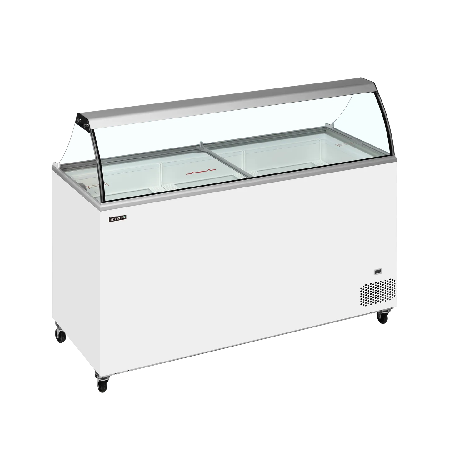 Congélateur vitré de crème glacée IC501SC+SO (491 / 430 L) blanc 49771 TEFCOLD-mondialchr.com