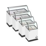Congélateur vitré de crème glacée IC501SCE+SO (427 / 398 L) blanc 49774 TEFCOLD-mondialchr.com