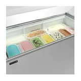Congélateur vitré de crème glacée IC501SCE+SO (427 / 398 L) blanc 49774 TEFCOLD-mondialchr.com