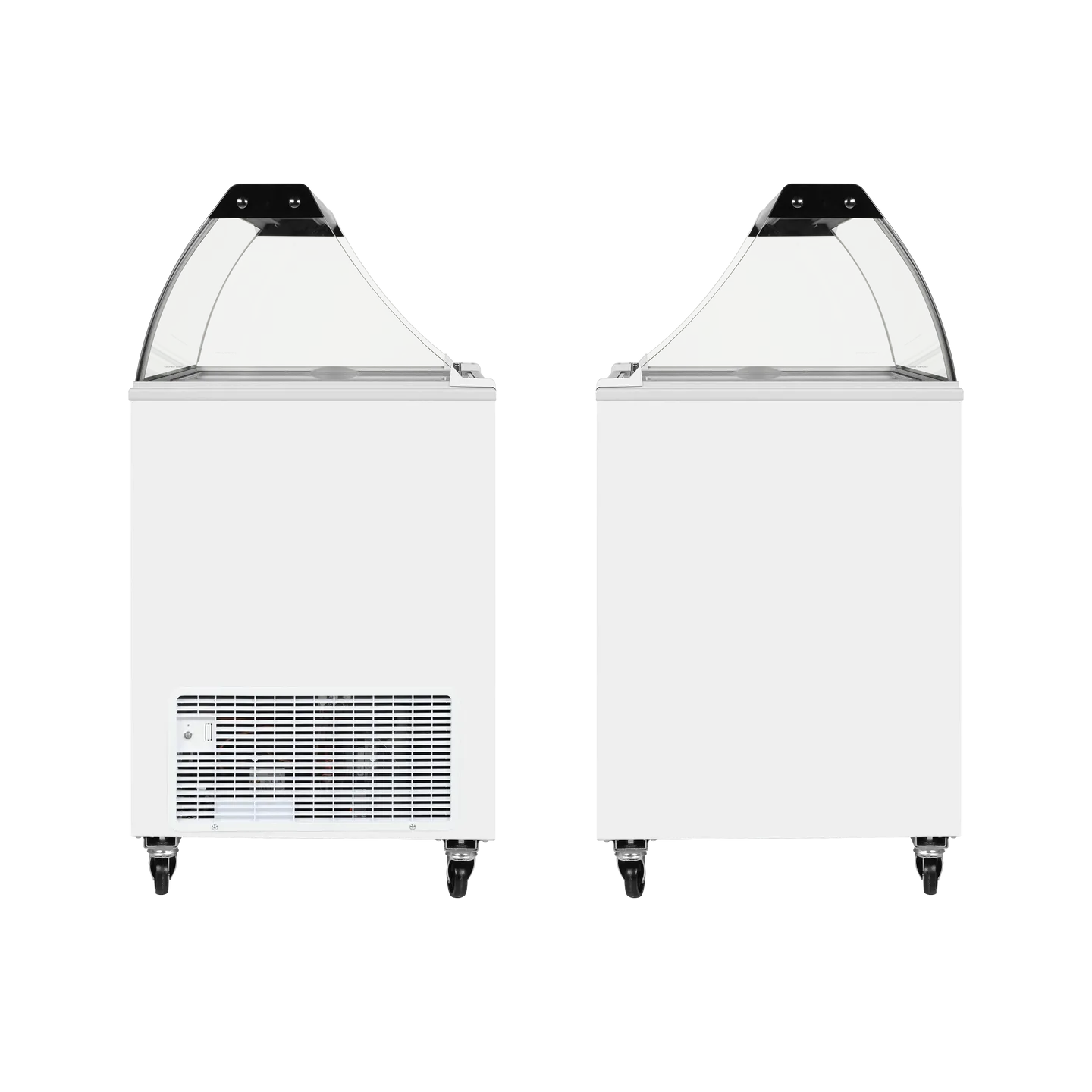 Congélateur vitré de crème glacée IC201SC+SO (191 / 165 L) blanc 49429 TEFCOLD-mondialchr.com