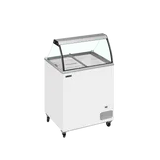 Congélateur vitré de crème glacée IC201SC+SO (191 / 165 L) blanc 49429 TEFCOLD-mondialchr.com