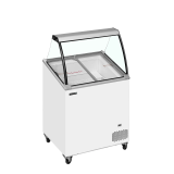 Congélateur vitré de crème glacée IC201SCE+SO (176 / 157 L) blanc 49431 TEFCOLD-mondialchr.com