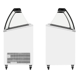 Congélateur vitré de crème glacée IC301SCE+SO (264 / 230 L) blanc 49435 TEFCOLD-mondialchr.com