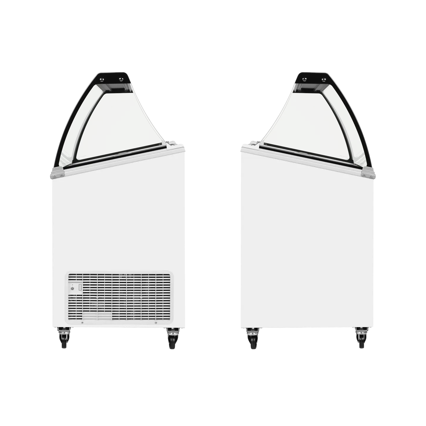 Congélateur vitré de crème glacée IC301SCE+SO (264 / 230 L) blanc 49435 TEFCOLD-mondialchr.com